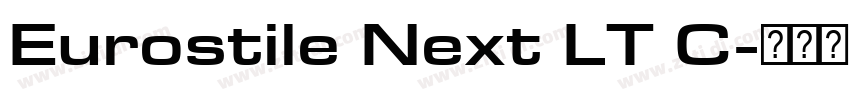 Eurostile Next LT C字体转换